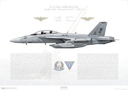 2014 VAQ-136 Gauntlets EA-18G Growler, NE500 / 168621, CVW-2, USS Ronald Reagan CVN-76